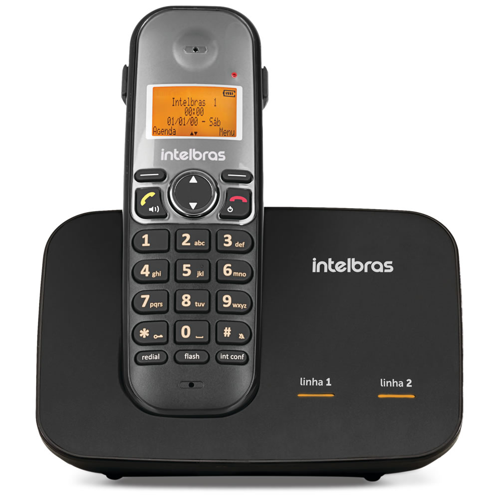 Kit Telefone 2 Linhas Ts 5150 + 1 Ramal Ts 5121 + 2 fones HC 10 Intelbras