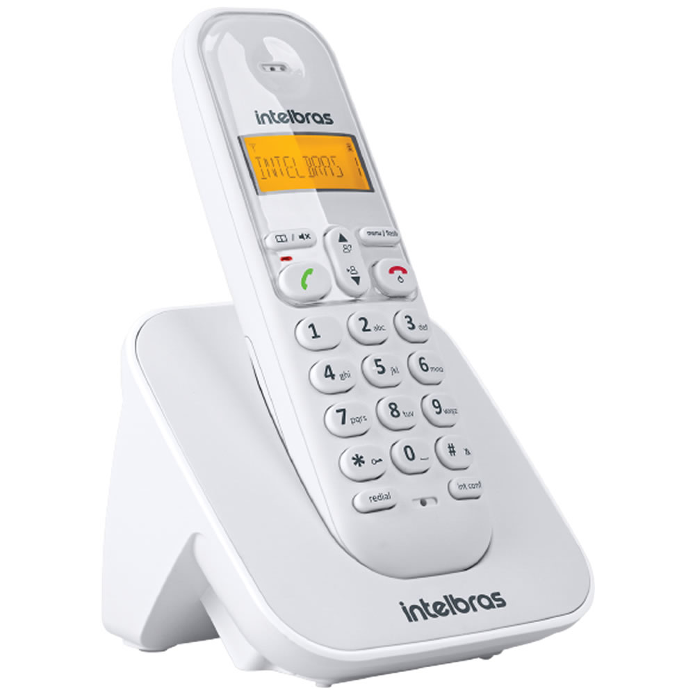 Kit Telefone Sem Fio Ts 3110 + 4 Ramais Ts 3111 Branco Intelbras