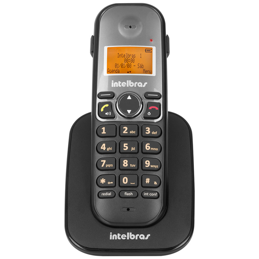 Telefone Sem Fio Com 2 Ramais Adicionais TS 5123 Intelbras