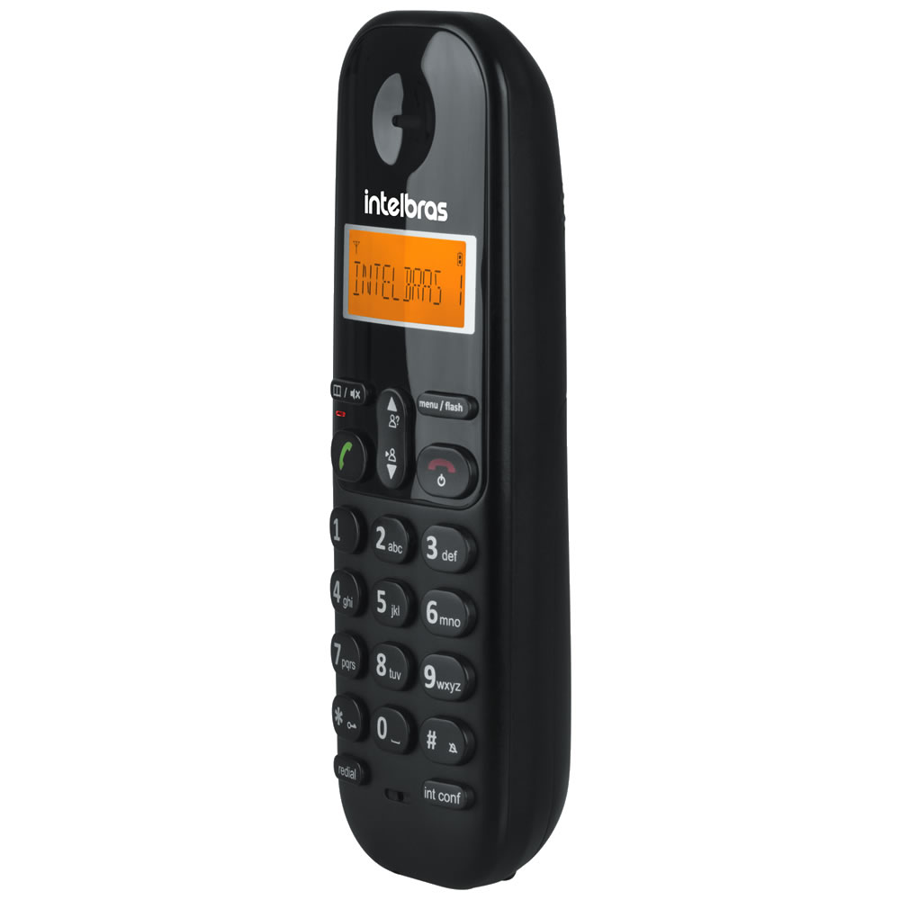 Telefone Sem Fio Com Identificador TS 3110 Preto Intelbras