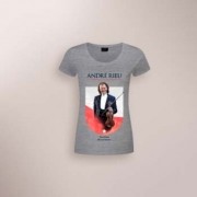 Andre Rieu - Camiseta Maastricht 2017 Feminina T-shirt  Cinza Tamanho GG