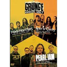 GRUNGE VOL 01 FOO FIGTHERS, ALICE IN CHAINS E PEARL JAM - DVD NACIONAL  - Billbox Records