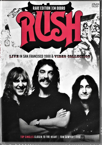 RUSH EM DOBRO - LIVE IN SAN FRANCISCO 1988 - VIDEO COLLECTION - DVD NACIONAL  - Billbox Records