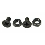 Parafuso preto para nut (8mm x 4mm) - Kit c/ 2 peças