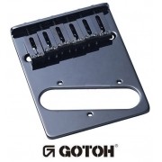 Ponte Cosmo Black estilo Tele c/ 6 carrinhos (Moderna) para guitarra - Gotoh (GTC202-CK)
