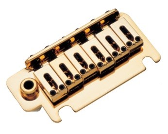 Ponte Dourada estilo Stratocaster para guitarra (Bloco 40mm) - Sung-il (BS084)  - Luthieria Brasil