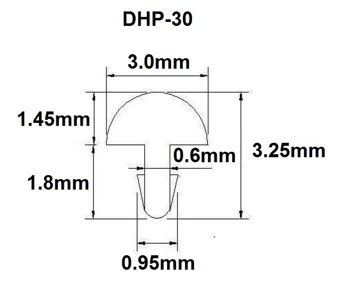 Traste DHP-30 extra jumbo para guitarra/baixo - 1,45mm (altura) x 3,0mm (largura) - Rolo com 10 metros - Luthieria Brasil