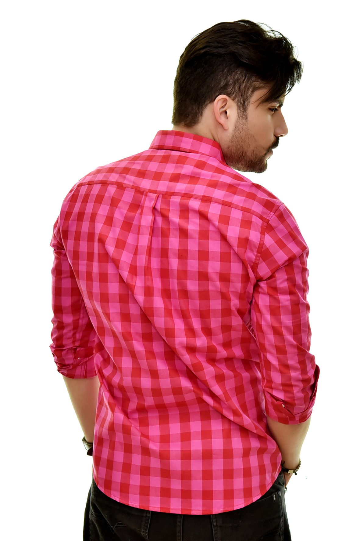 Camisa Social RL Xadrez Pink - Custom Fit  - Ca Brasileira