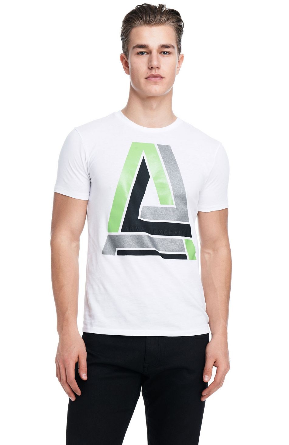 Camiseta Armani Exchange Branca  Bloco