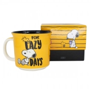 Caneca Snoopy Listrada Lazy Days HQ Charlie Brown