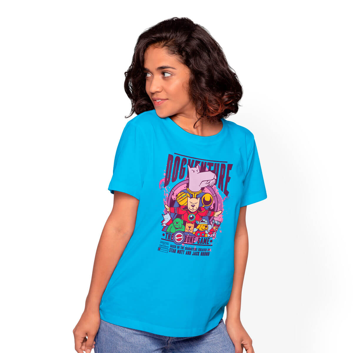 Camiseta Geek Feminina Dogventure Vingadogs