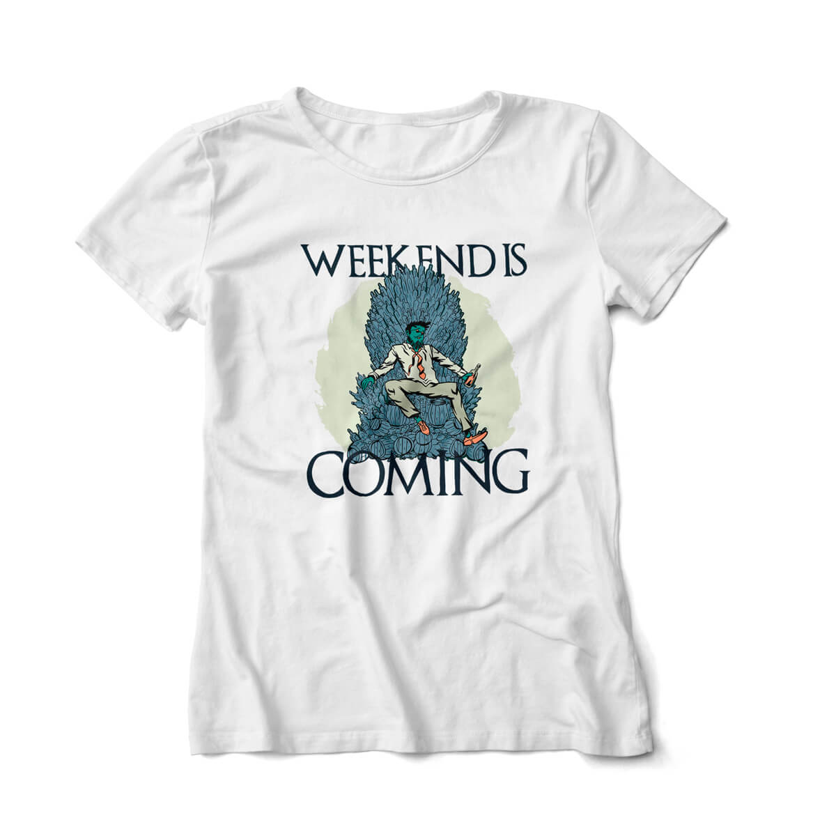 Camiseta Geek Feminina The Weekend is Coming 5 Cores