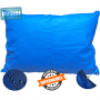 Capa Azul  Impermeável Para Travesseiro Hospitalar 50x70 cm Com Zíper