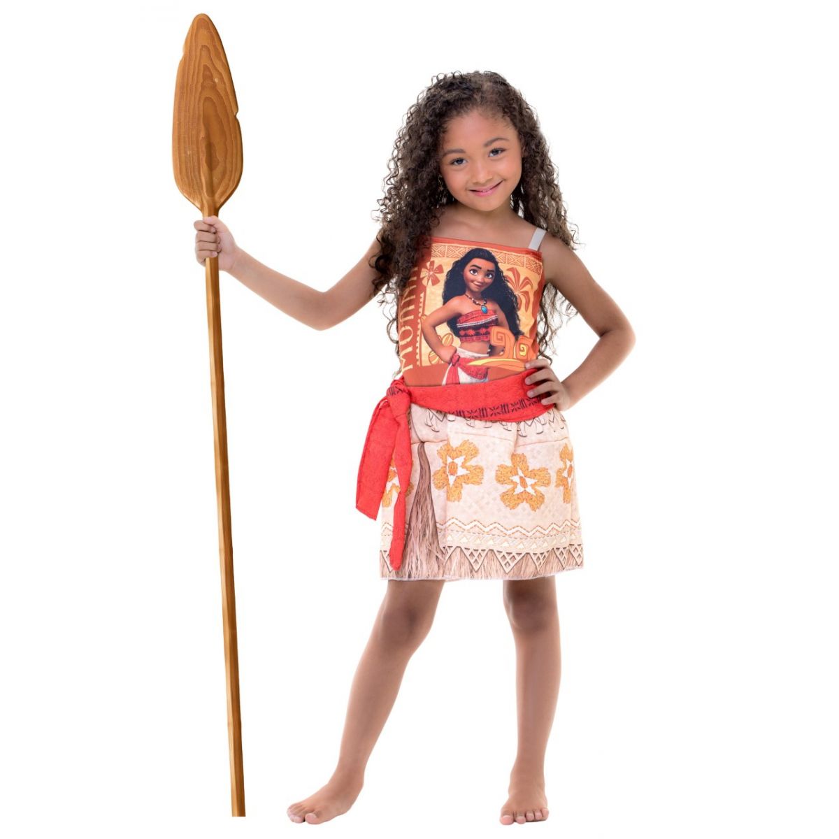 Fantasia Moana Infantil Personagem Vestido Princesa Disney