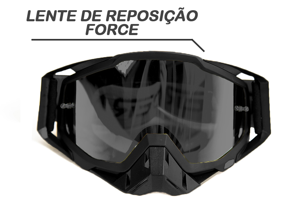 Lente de Reposição Prata Espelhado Para Óculos RiderMx Force
