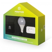 Kit Casa Conectada Lâmpada, Controle e Smart Plug Positivo Casa Inteligente