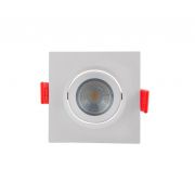 Spot LED 3w Branco Frio 6500k Embutir Quadrado Bivolt ECO 33006 Opus Iluminação