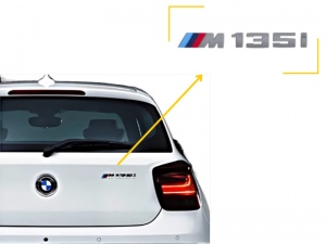 Emblema Tampa Traseira BMW M135i