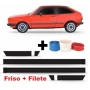 Kit de Friso Filete Lateral Gol Voyage Parati GL 84 85 86 87 + Filete