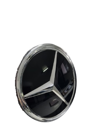 Emblema da Grade Mercedes Benz C200 C250 2014 15 16 17 18 2019 w205  - Só Frisos Ltda