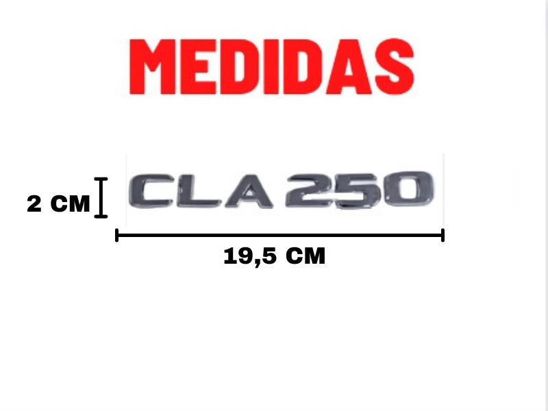 Emblema Tampa Traseira CLA250 CLA 250 Mercedes benz  - Só Frisos Ltda