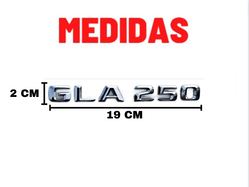 Emblema Tampa Traseira GLA250 GLA 250 Mercedes benz - Só Frisos Ltda