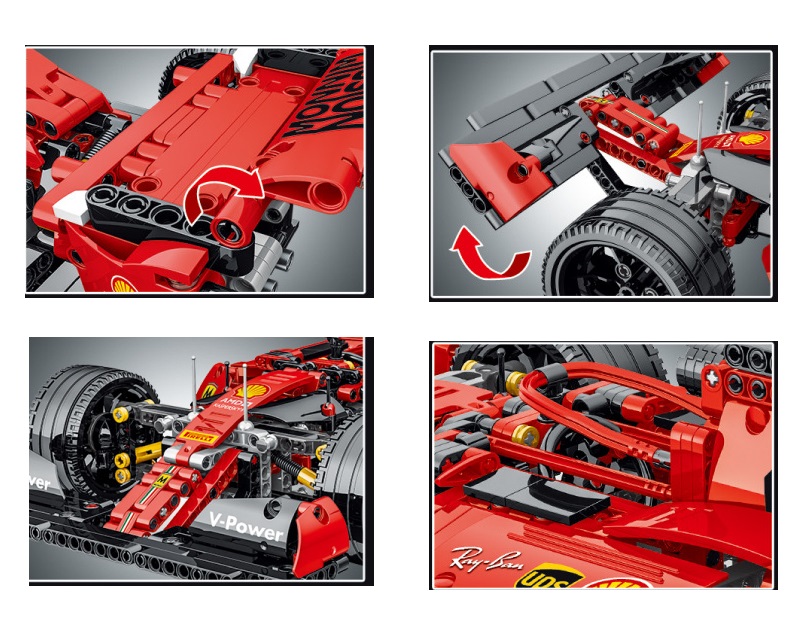 Kit Para Montar Miniatura Carro Ferrari Formula 1 tipo technic  - Só Frisos Ltda