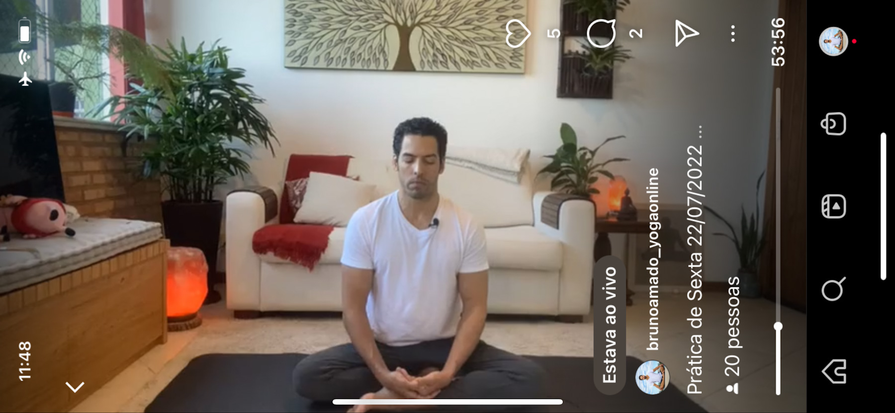 Aulas de Yoga Online com Bruno Amado
