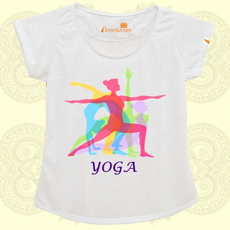 Camiseta Yoga Colorida