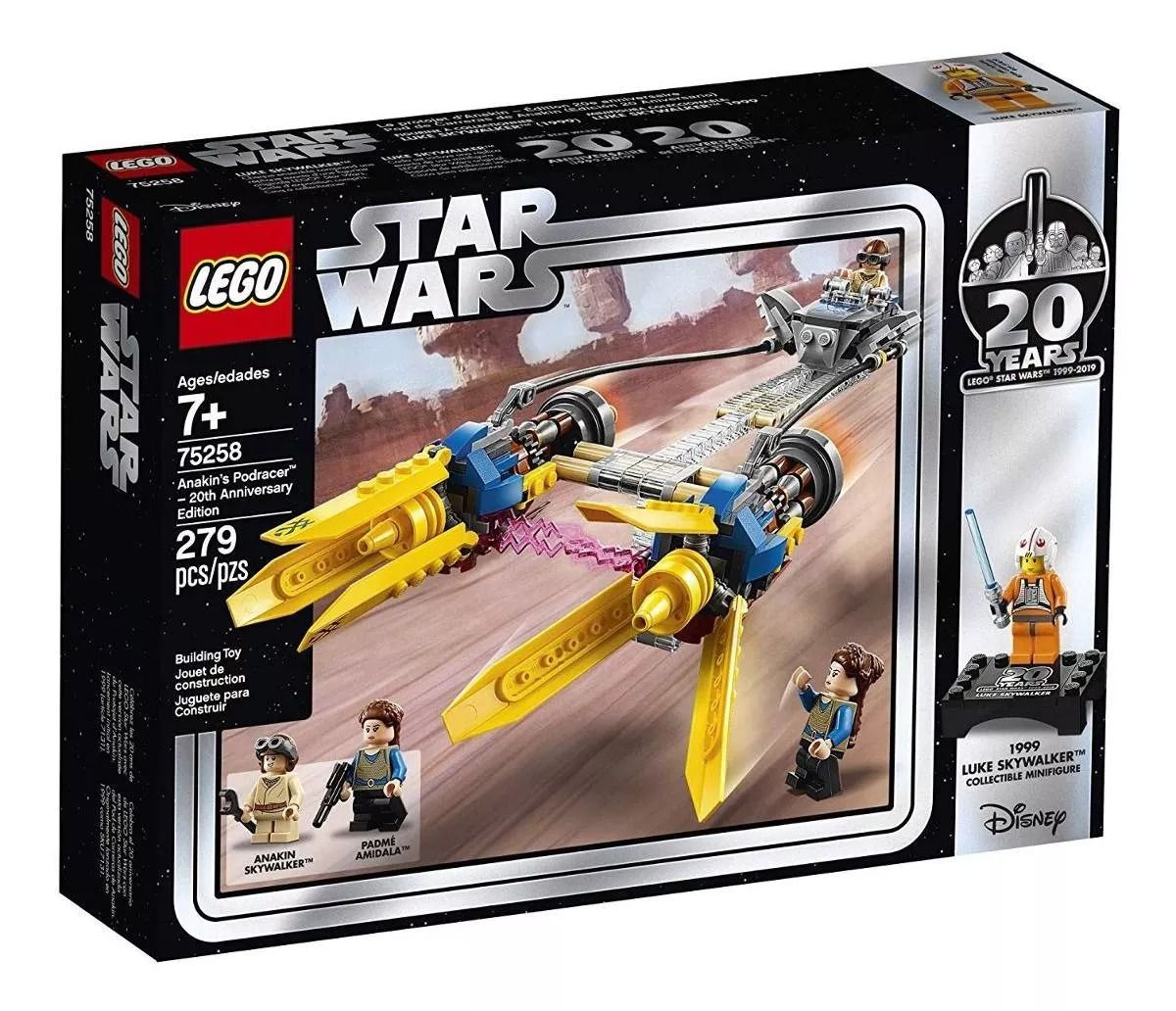 Lego 75258 Star Wars Podracer de Anakin - Edição de 20-Aniversário – 279 peças