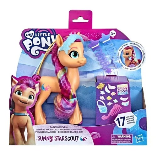 My Little Pony Penteados Magicos 17 acessorios - Sunny Starscoout  Hasbro