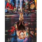 Quadro Leão Times Square 50x70