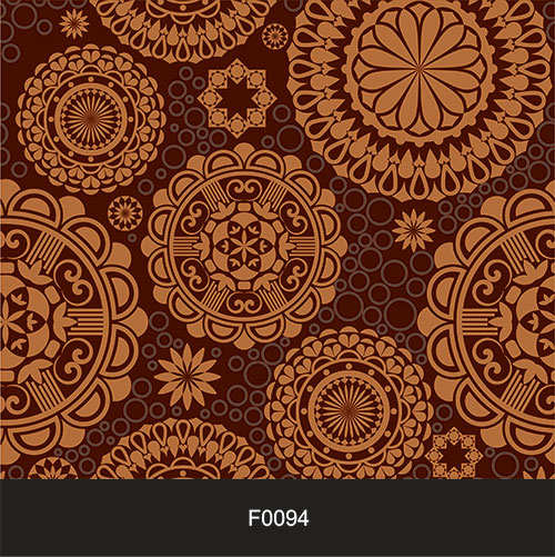Papel de Parede Adesivo Lavável Floral Mandalas Marrom F0094  - Final Decor