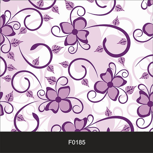Papel de Parede Adesivo Lavável Floral Violeta F0185  - Final Decor