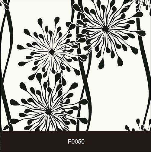 Papel de Parede Adesivo Lavável Floral Preto e Branco F0050 - Final Decor