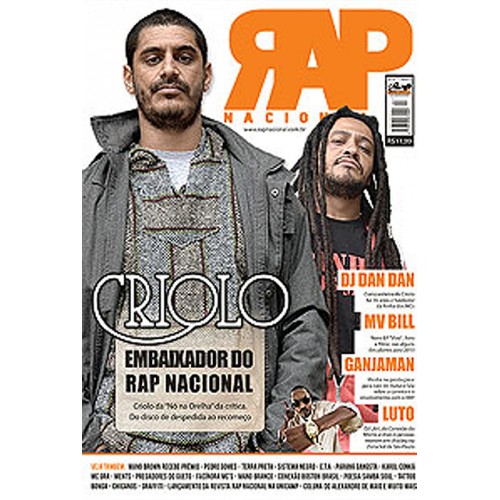 Rap Nacional #7 - Capa: Criolo.  - LiteraRUA