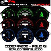 Kit Translúcido p/ Painel - Cod674v200 - Palio Siena Strada Antigo G1