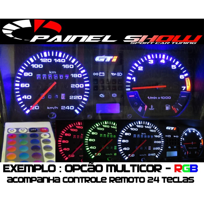 541v200 Gol Parati Santana Passat EC Translúcido p/ Painel  - PAINEL SHOW TUNING - Personalização de Painéis de Carros e Motos