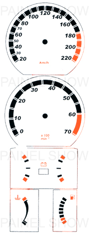 X Kit Neon p/ Painel - Cod51v220 - Kadett  - PAINEL SHOW TUNING - Personalização de Painéis de Carros e Motos
