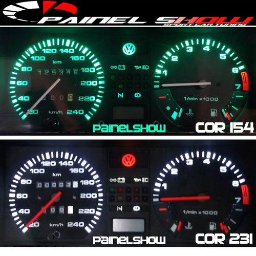 661v190 Gol até 1987 Translucido p/ Painel - PAINEL SHOW TUNING - Personalização de Painéis de Carros e Motos