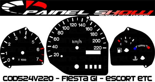 524v220 Escort Courier Fiesta Translúcido p/ Painel
