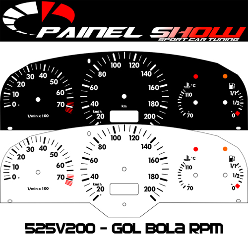 525v200 Gol Bola G2 Com RPM Translúcido p/ Painel - Compativel apenas com Magnetti Marelli