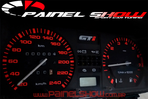 566v220 Gol GT 1.8 até 1987 Translucido p/ Painel - PAINEL SHOW TUNING - Personalização de Painéis de Carros e Motos