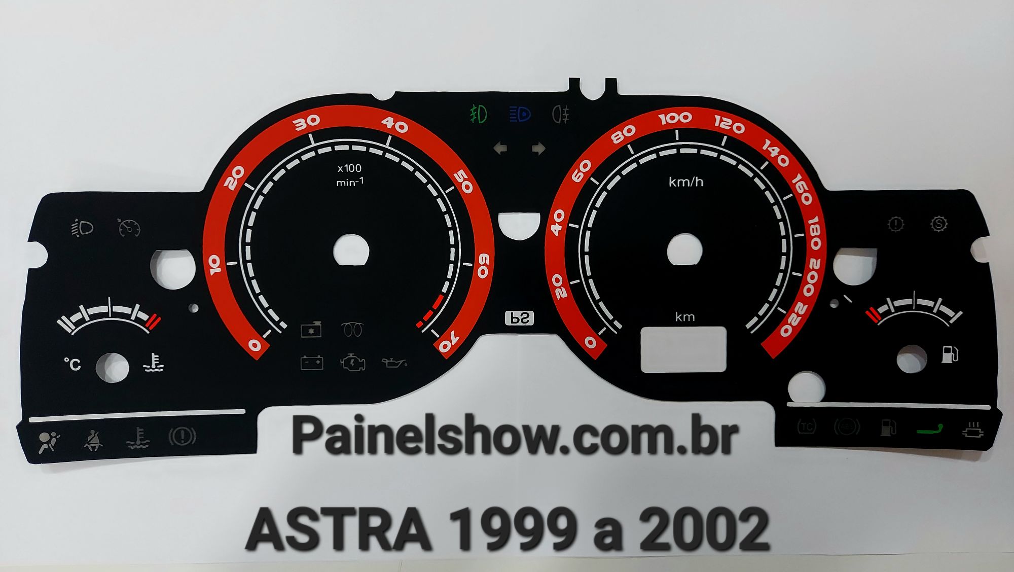 602v220 Astra SS 220 km/h DE 1999 A 2003 Contagiros Hodometro Digital