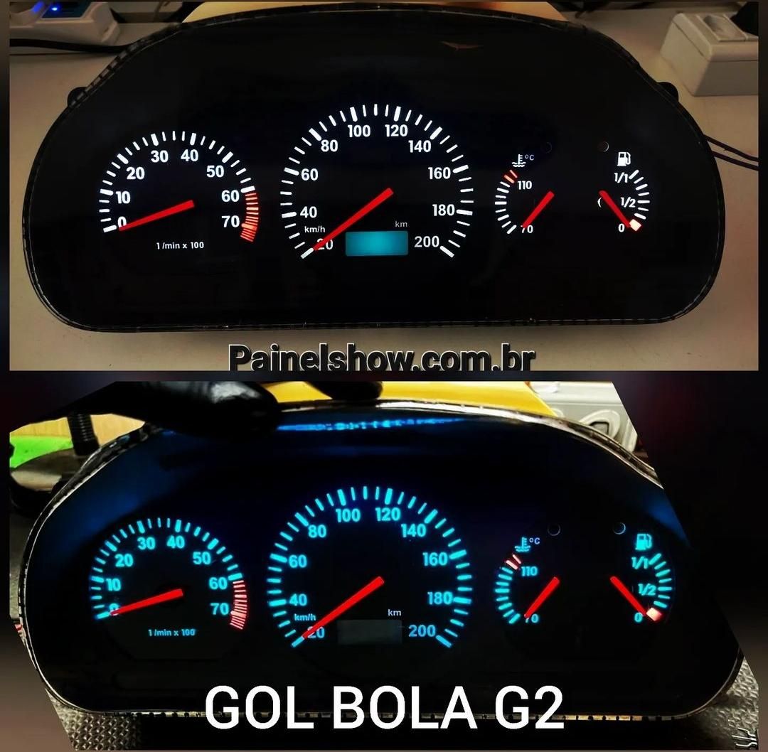 625v200 Gol Parati Saveiro G2 Bola Acetato Translúcido p/ Painel  - PAINEL SHOW TUNING - Personalização de Painéis de Carros e Motos