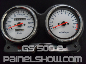 408v200 GS500 E Suzuki Acrilico p/ Painel  - PAINEL SHOW TUNING - Personalização de Painéis de Carros e Motos