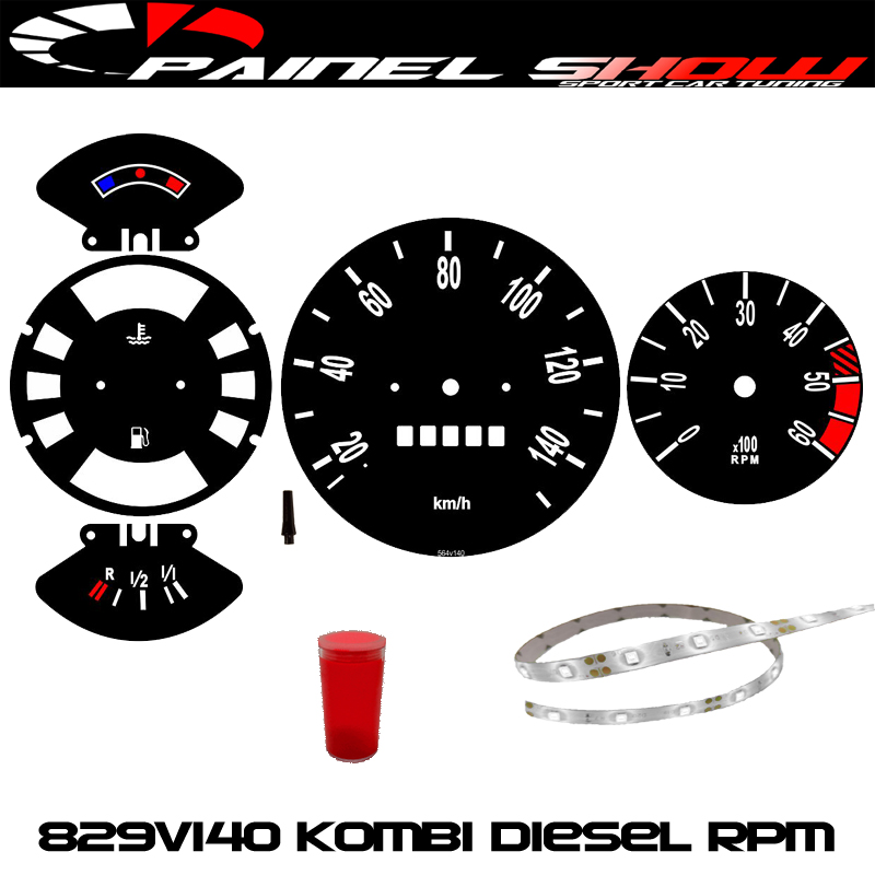 Kombi Diesel 829v140 Rpm Acetato Translucido Painel Show