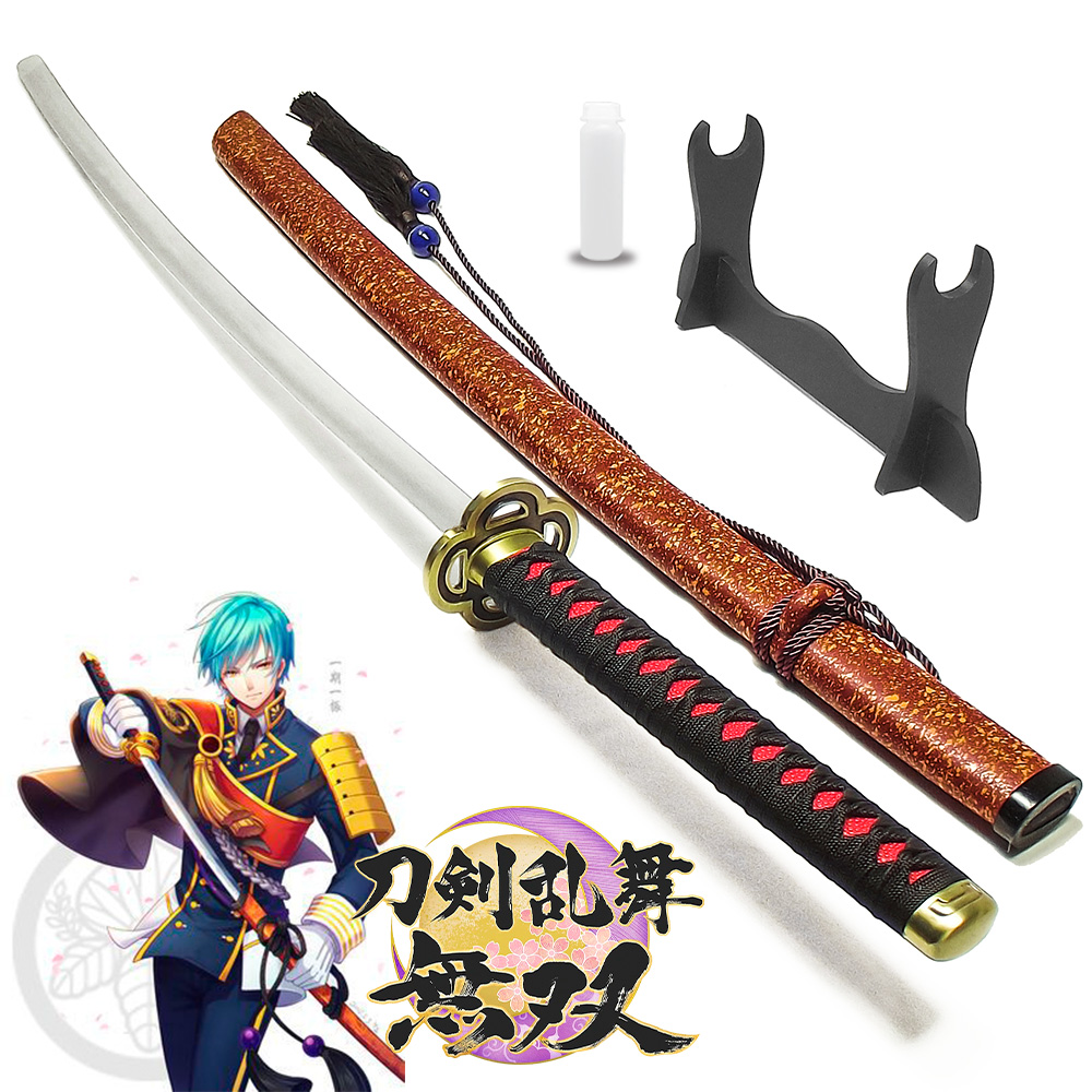 Espada Katana Ichigo Hitofuri + suporte + óleo / Anime Touken Ranbu / Decoração, Cosplay, Colecionismo