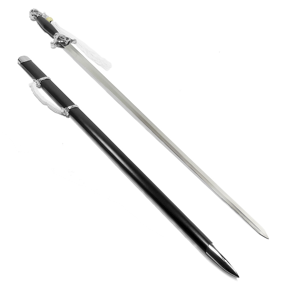 Espada Tai Chi - Jian Yin Yang Super Luxo + Suporte / lâmina rígida / Treino, Decoração, Colecionismo