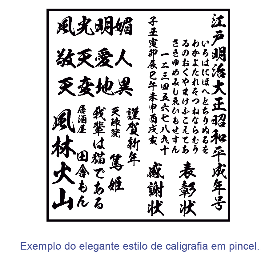Quadro Personalizado com Letras Japonesas Kanji em Estilo Pincel 60 x 50 cm / Zen, Feng Shui, Decoração Oriental, Academia, Sala de estar, Escritório, Karate, Aikido, Judo, Ninjutsu, Yoga, Samurai